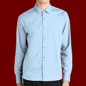 Long Sleeve Stretch Woven Shirt