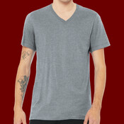 Unisex Heather CVC V Neck Tee