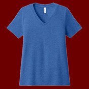 Women's Relaxed Heather CVC V Neck Tee