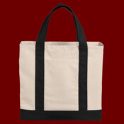 Cotton Canvas Two Tone Tote
