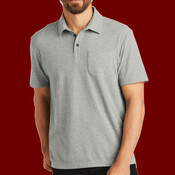 C Free ® Cotton Blend Pique Pocket Polo