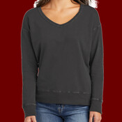 Women's Beach Wash ® Garment Dyed V Neck Sweatshirt