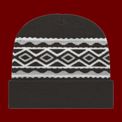 USA- Made Diamond Cuffed Beanie