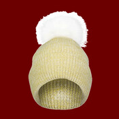 Faux Fur Pom Beanie