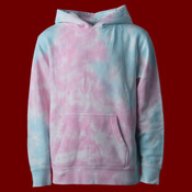 Youth Midweight Tie-Dyed Hooded Sweatshirt