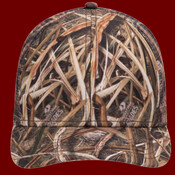 OTTO CAP® Mossy Oak Camouflage Superior Polyester Twill 6 Panel Low Profile Mesh Back Trucker Hat