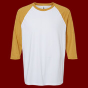 Unisex CVC Three-Quarter Sleeve Tee