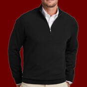 Cotton Stretch 1/4 Zip Sweater