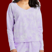 Women's Beach Wash ® Cloud Tie Dye V Neck Sweatshirt