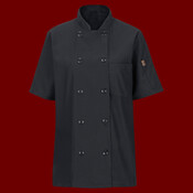 Women's Mimix™ Short Sleeve Chef Coat with OilBlok