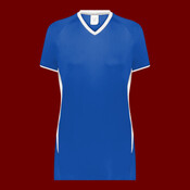 Ladies Cutter+ V-Neck Jersey