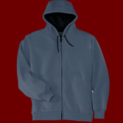 Heavyweight Full Zip Hooded Sweatshirt with Thermal Lining
