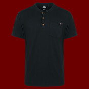 Men's Tall Heavyweight Traditional Short Sleeve Henley