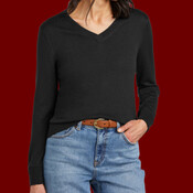 Women's Washable Merino V Neck Sweater