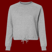 Women's Relaxed 3-End Boxy Fleece Crewneck Sweatshirt