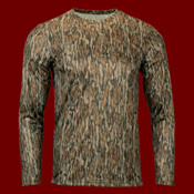 Men's Oxford Performance Camo Print Long Sleeve T-Shirt