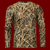Men's Oxford Performance Camo Print Long Sleeve T-Shirt