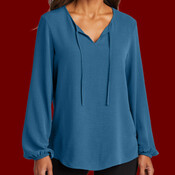 Women's Textured Crepe Blouse