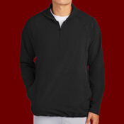 Repeat 1/2 Zip Long Sleeve Hooded Jacket