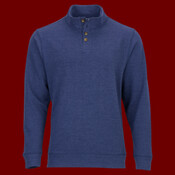 Men's French Terry Button Pullover