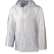 Men's Clear Hooded Rain Jacket