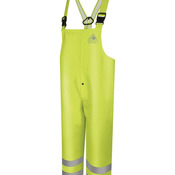 Men's Hi-Visibility Flame-Resistant Rain Bib Overall - 10 oz.