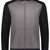 Youth Eco Revive™ Three-Season Triblend Fleece Full-Zip Hooded Sweatshirt