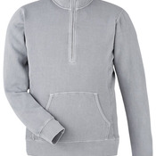 Unisex Pigment-Dyed Fleece Quarter-Zip Pullover